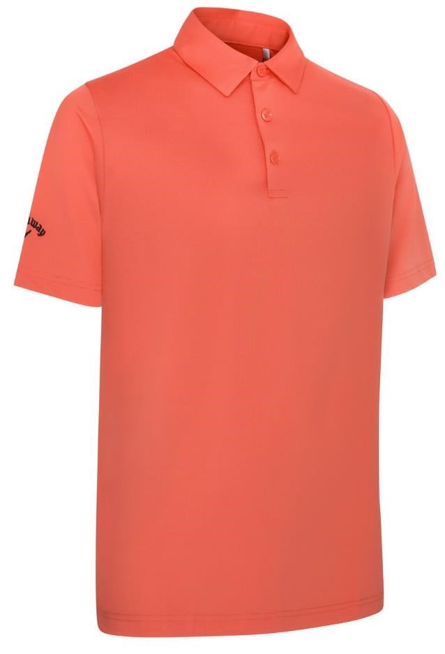 Callaway Swing Tech Tour Fit Solid polo da uomo, spiced coral