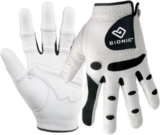 Bionic StableGrip guanto da golf uomo, bianco