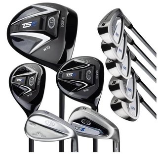 U.S. Kids Golf TS5-57 (145cm) 10-Club set da golf junior, grafite + stand bag, blu navy/bianco