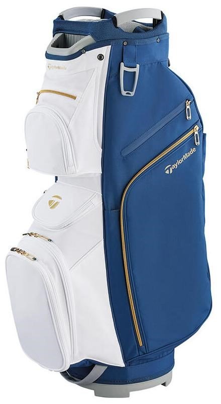 TaylorMade Kalea Gold ladies cart bag 2024, blu navy/bianco