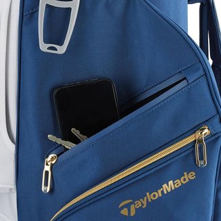 TaylorMade Kalea Gold ladies cart bag 2024, blu navy/bianco
