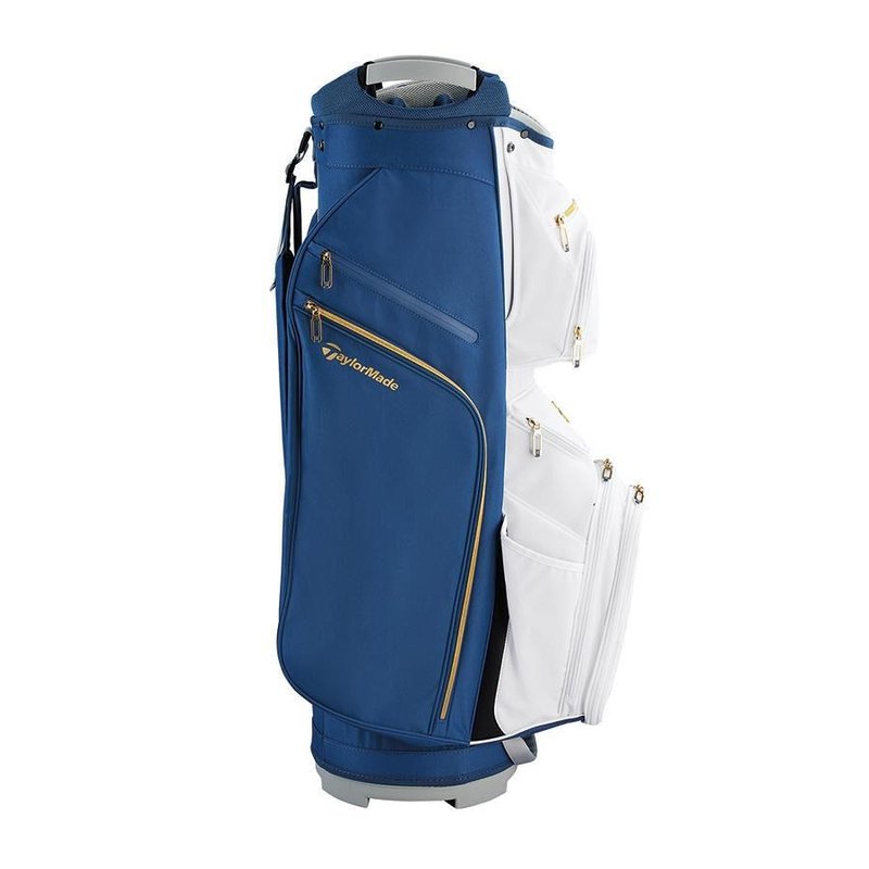 TaylorMade Kalea Gold ladies cart bag 2024, blu navy/bianco
