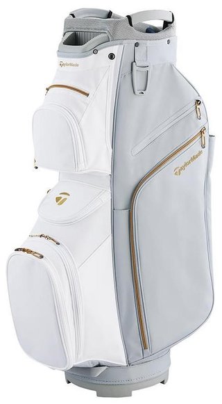 TaylorMade Kalea Gold ladies cart bag 2024, grigio/bianco