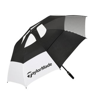 TaylorMade 64" Tour Double Canopy ombrello, nero/bianco