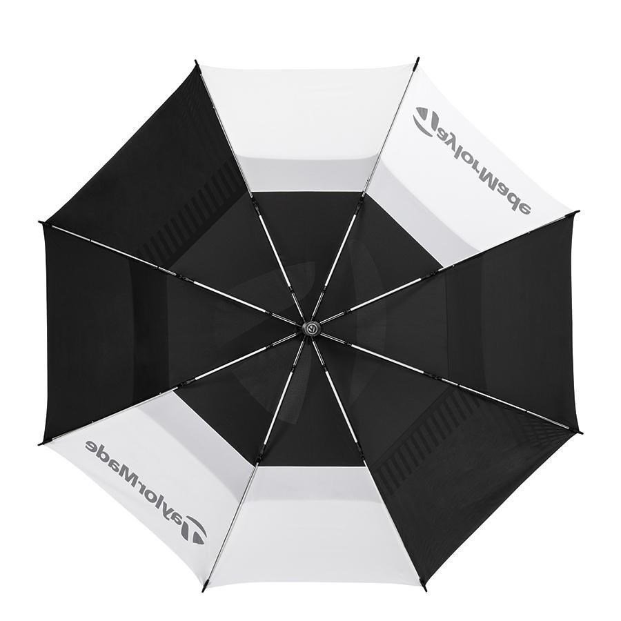 TaylorMade 64" Tour Double Canopy ombrello, nero/bianco