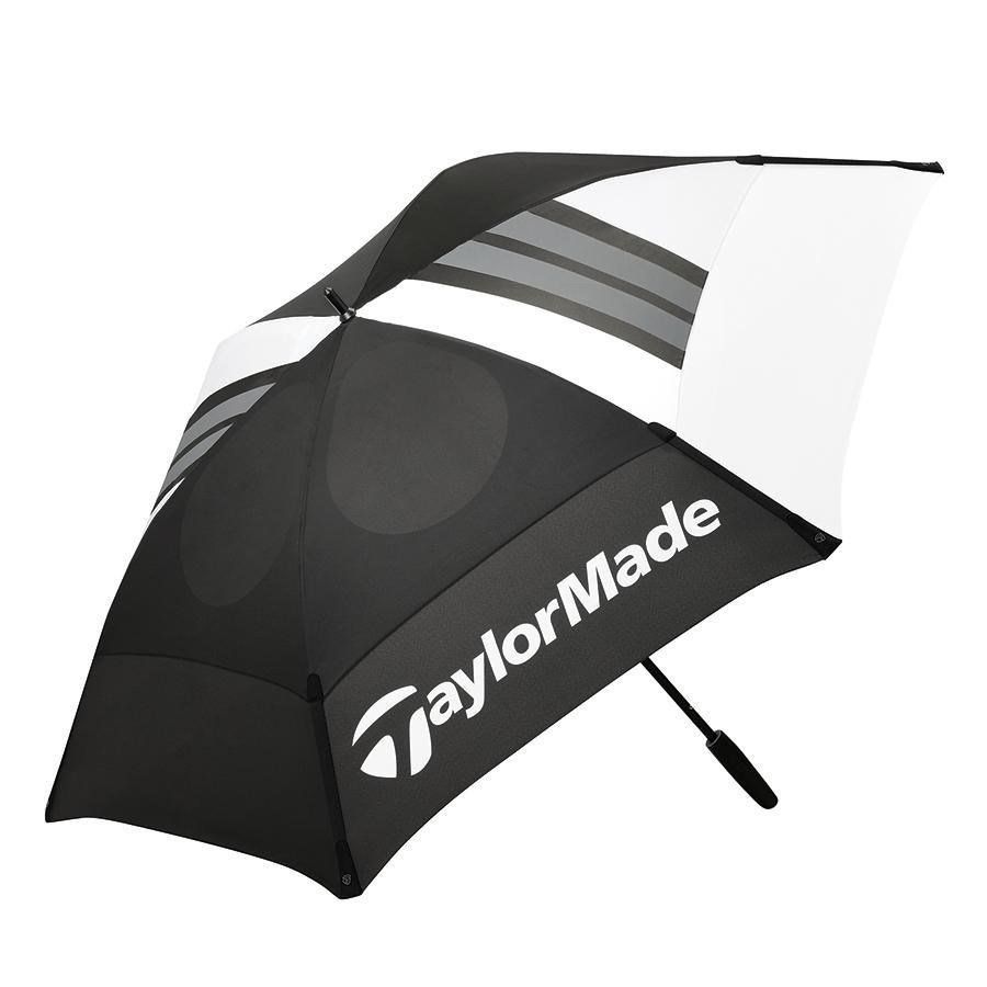 TaylorMade 68" Tour Double Canopy ombrello, nero/bianco
