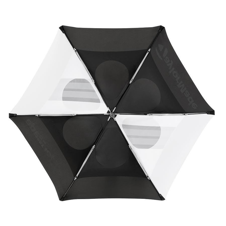 TaylorMade 68" Tour Double Canopy ombrello, nero/bianco