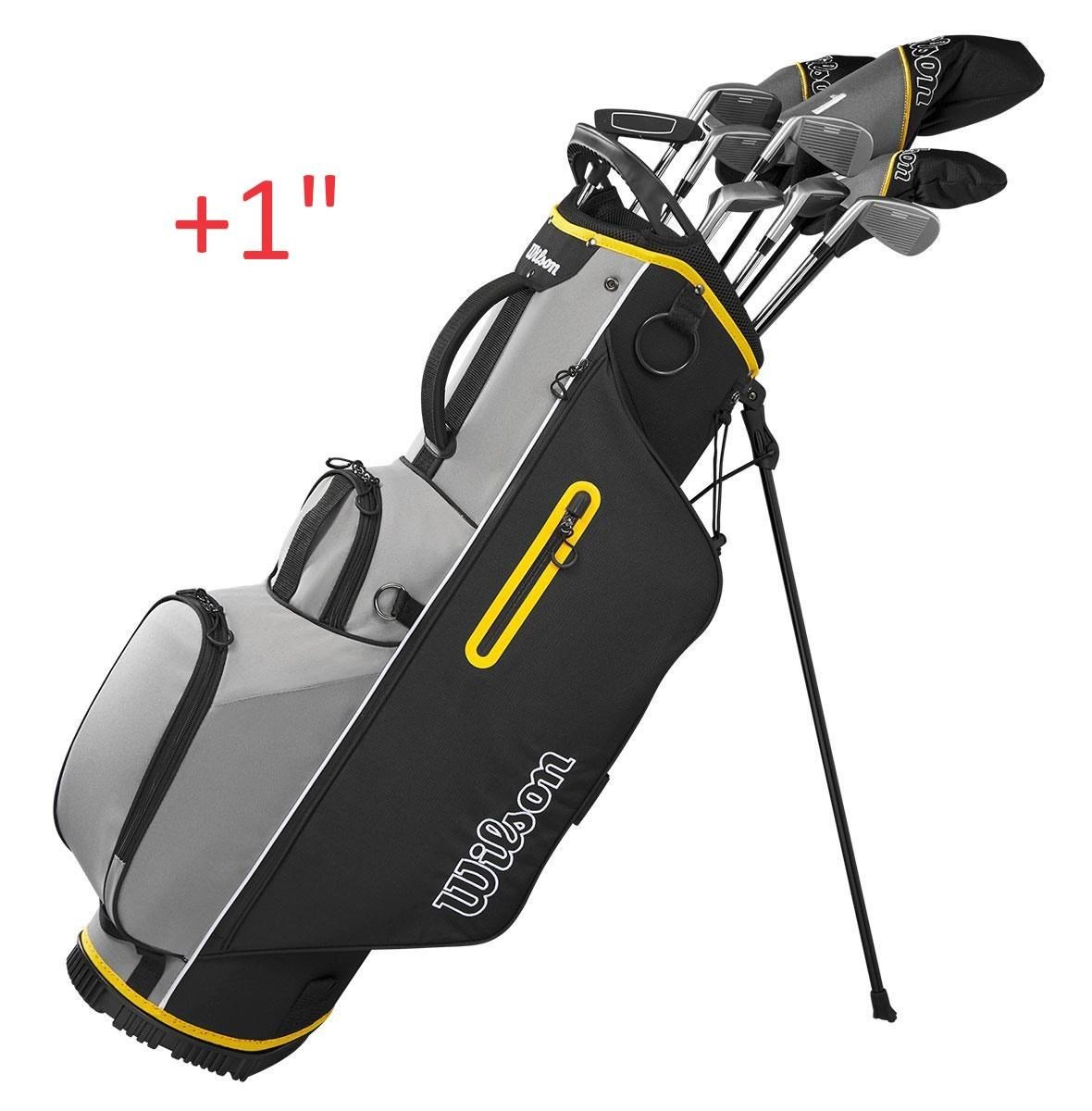 Wilson Ultra HL golf set da uomo, acciaio, antracite/giallo, +1"