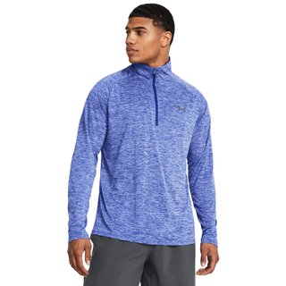 Under Armour Tech 2.0 1/2 Zip maglia a maniche lunghe da uomo, royal white