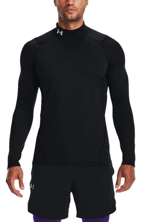 Under Armour CG Armour Fitted Mock da uomo t-shirt, nero