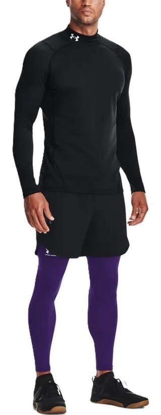 Under Armour CG Armour Fitted Mock da uomo t-shirt, nero