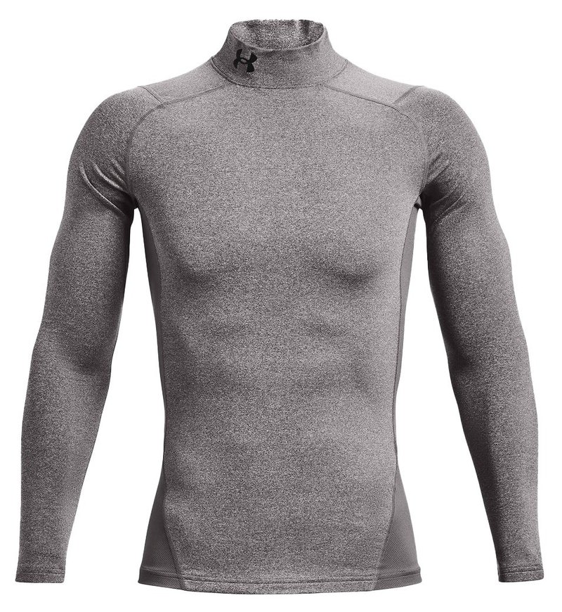 Under Armour CG Armour Fitted Mock da uomo t-shirt, grigia