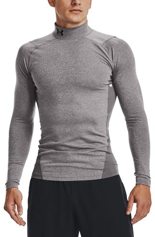 Under Armour CG Armour Fitted Mock da uomo t-shirt, grigia
