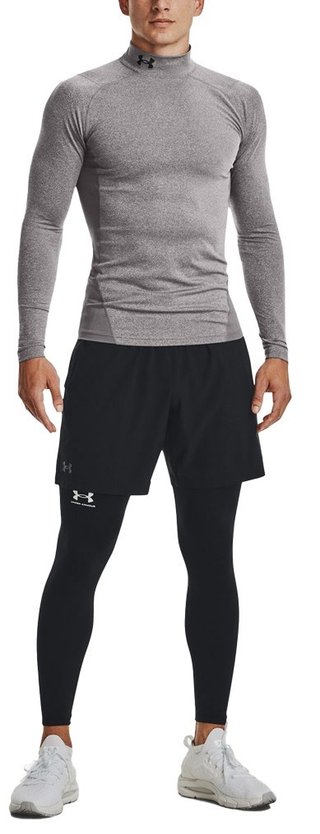 Under Armour CG Armour Fitted Mock da uomo t-shirt, grigia