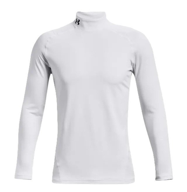 Under Armour CG Armour Fitted Mock da uomo t-shirt, bianca