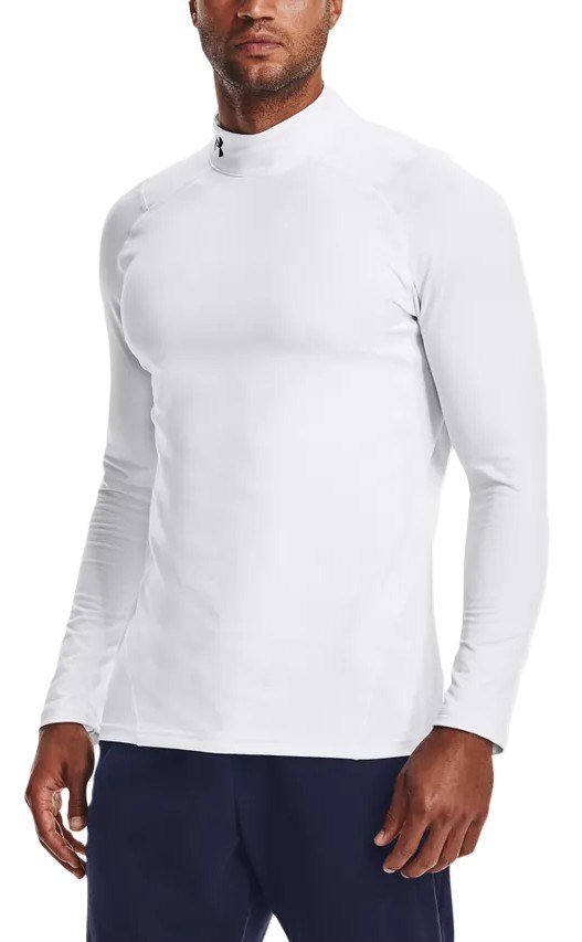 Under Armour CG Armour Fitted Mock da uomo t-shirt, bianca