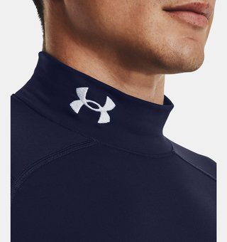 Under Armour ColdGear® Compression Mock top da uomo, blu