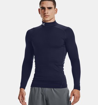 Under Armour ColdGear® Compression Mock top da uomo, blu