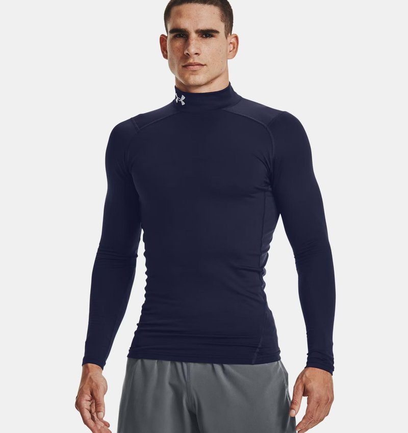 Under Armour ColdGear® Compression Mock top da uomo, blu