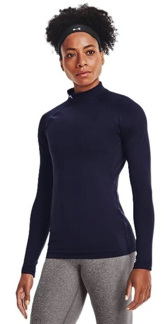 Under Armour Authentics Mockneck maglia termica da donna, blu