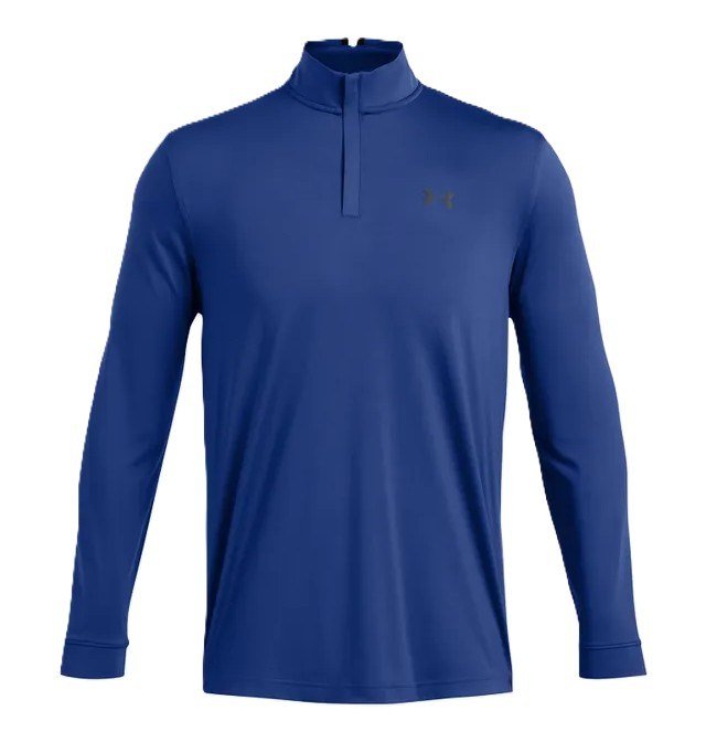 Under Armour Playoff 1/4 Zip felpa da uomo, tech blue/black
