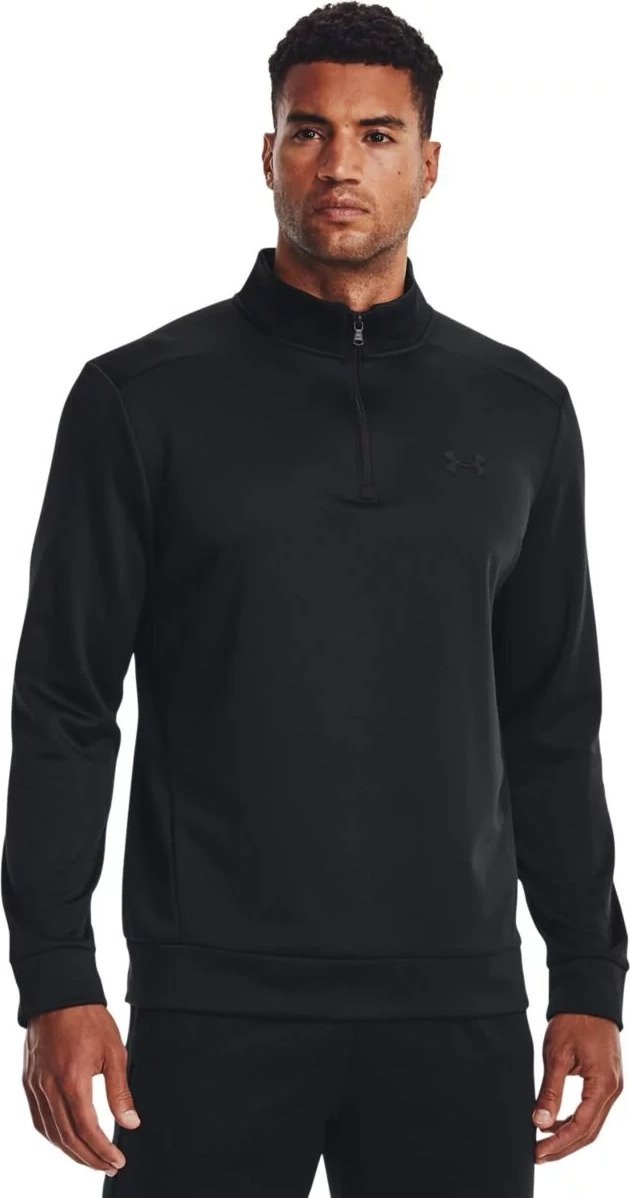Under Armour Fleece 1/4 Zip felpa uomo, nera