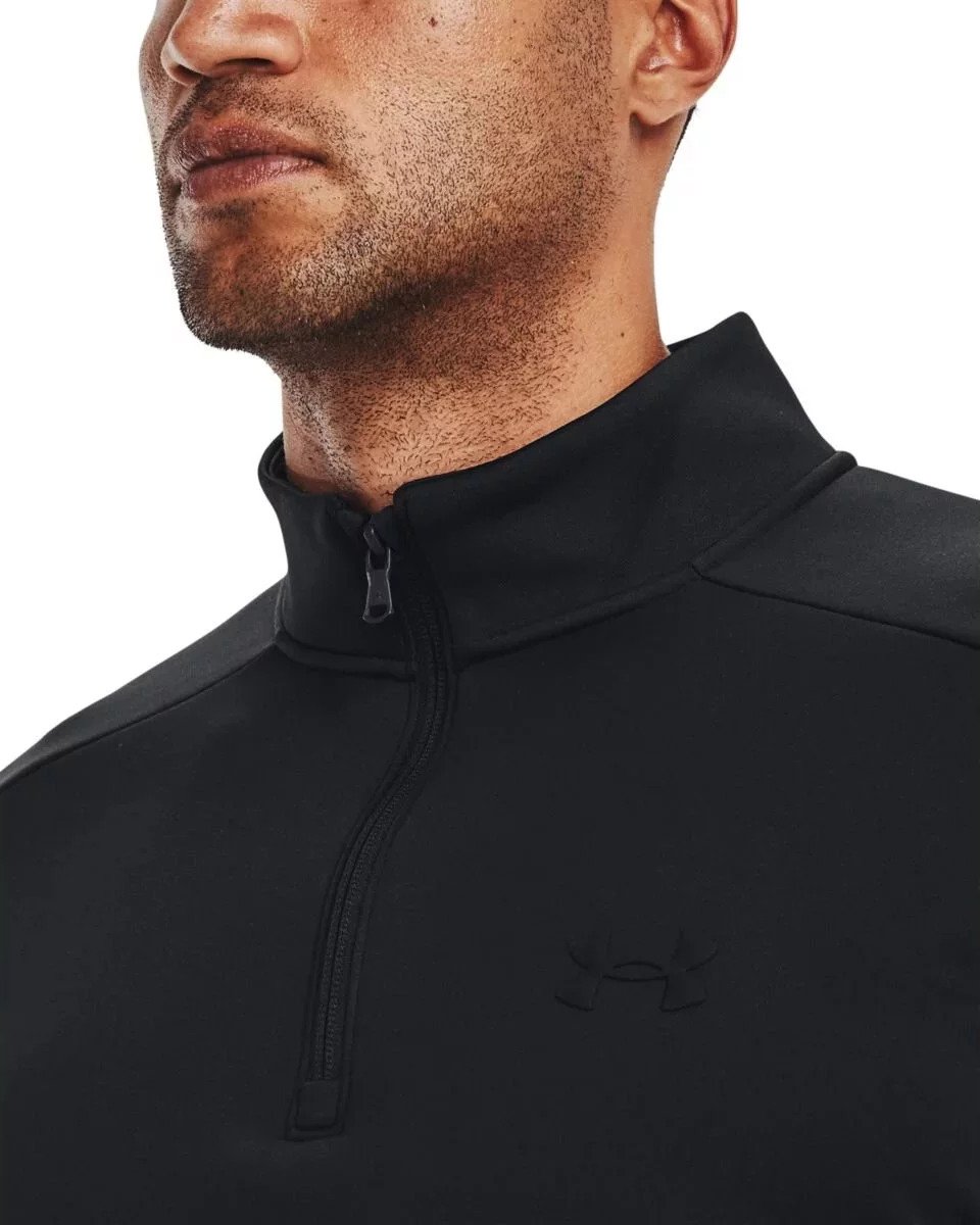 Under Armour Fleece 1/4 Zip felpa uomo, nera