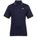 Under Armour Iso-Chill polo da uomo, midnight navy/flare orange