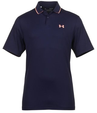 Under Armour Iso-Chill polo da uomo, midnight navy/flare orange
