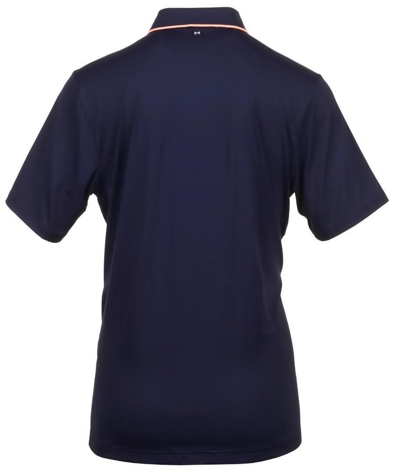 Under Armour Iso-Chill polo da uomo, midnight navy/flare orange