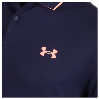 Under Armour Iso-Chill polo da uomo, midnight navy/flare orange