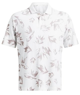Under Armour Iso-Chill Edge polo da uomo, bianco/tetra gray