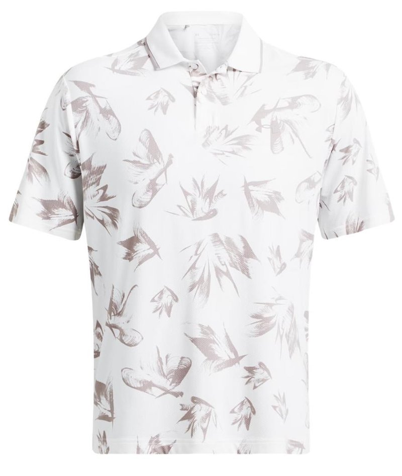 Under Armour Iso-Chill Edge polo da uomo, bianco/tetra gray