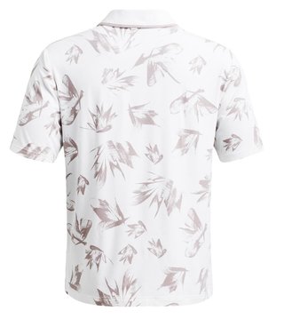 Under Armour Iso-Chill Edge polo da uomo, bianco/tetra gray
