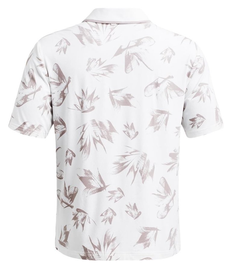 Under Armour Iso-Chill Edge polo da uomo, bianco/tetra gray