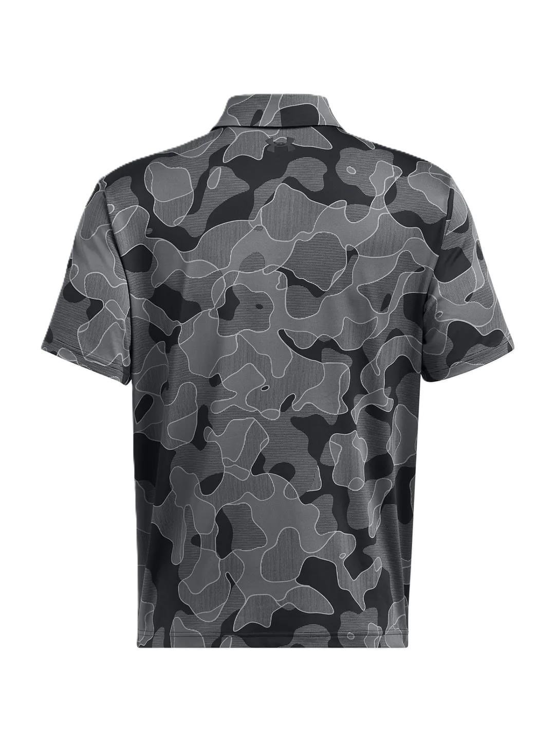 Under Armour Playoff 3.0 Printed polo da uomo, nero