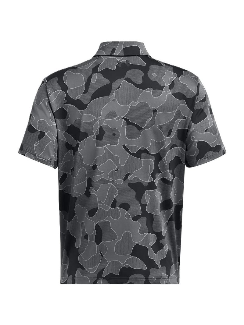 Under Armour Playoff 3.0 Printed polo da uomo, nero