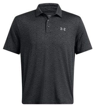 Under Armour Playoff 3.0 Printed polo uomo, antracite/nero/castlerock