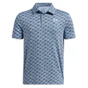 Under Armour Playoff Printed polo junior, azzurro