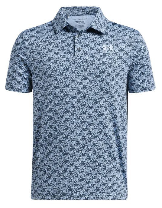 Under Armour Playoff Printed polo junior, azzurro