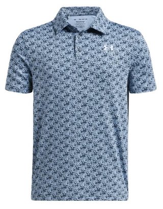 Under Armour Playoff Printed polo junior, azzurro