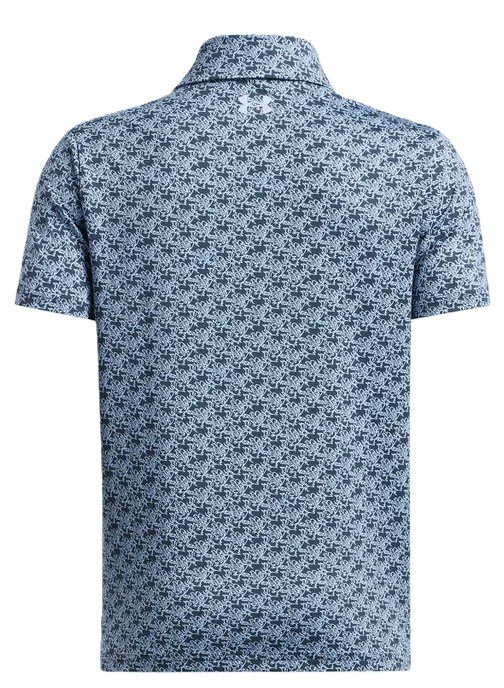 Under Armour Playoff Printed polo junior, azzurro