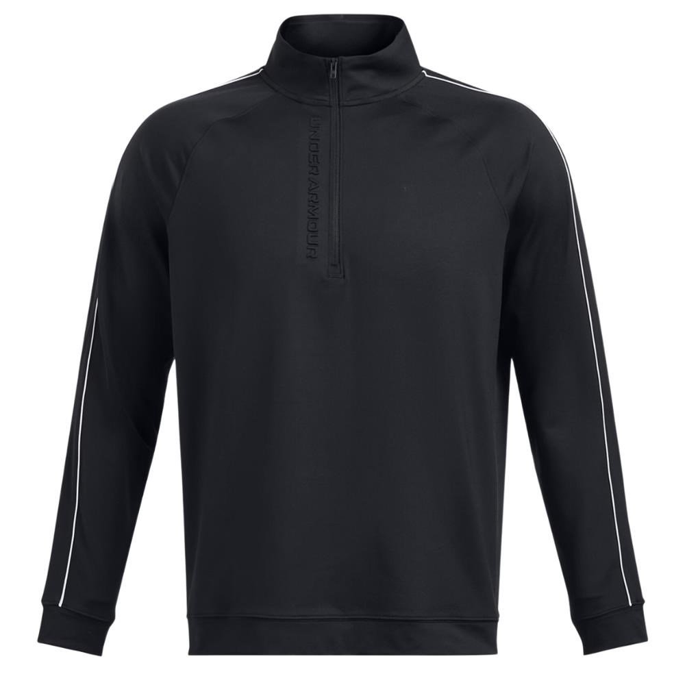 Under Armour Storm Midlayer 1/2 Zip felpa da uomo, nero/bianco