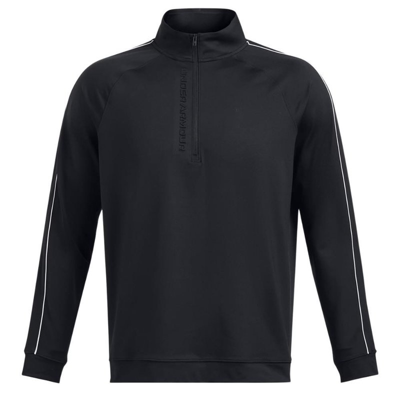 Under Armour Storm Midlayer 1/2 Zip felpa da uomo, nero/bianco