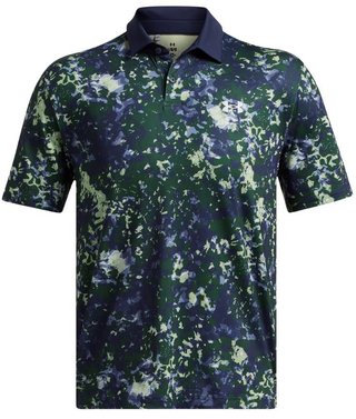 Under Armour T2G Printed polo da uomo, retro green/midnight navy
