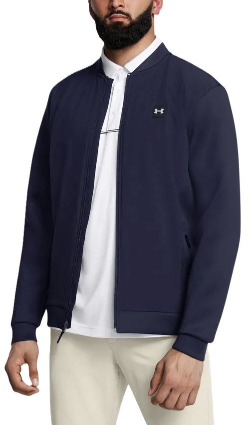 Under Armour Drive Pro Storm giacca ibrida da uomo, midnight navy/metallic silver