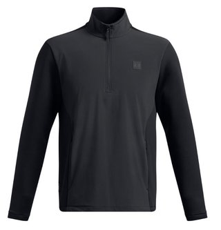 Under Armour Drive Pro Storm Hybrid 1/2-Zip felpa da uomo, antracite/nero/argento metallizzato