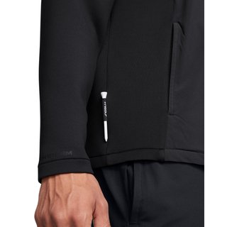 Under Armour Drive Pro Storm Hybrid 1/2-Zip felpa da uomo, antracite/nero/argento metallizzato