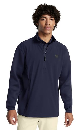 Under Armour Drive Pro Storm Hybrid 1/2-Zip felpa da uomo, midnight navy