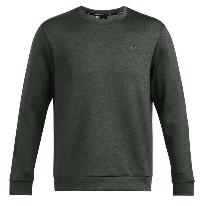Under Armour Drive Midlayer Crew felpa da uomo, forest green